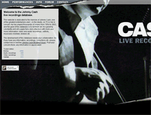 Tablet Screenshot of johnny-cash-infocenter.com